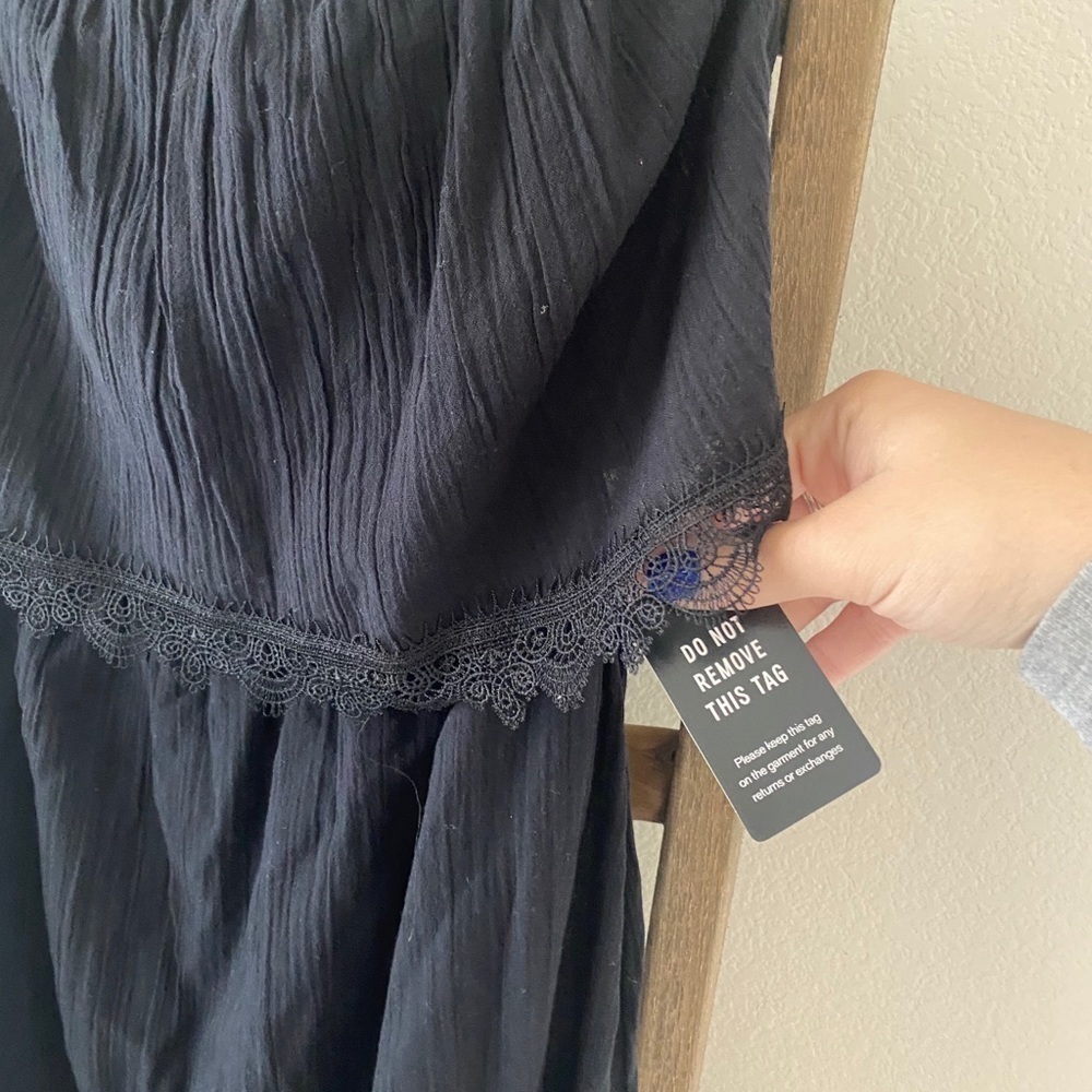 NWT black express strapless dress - Picture 6 of 8